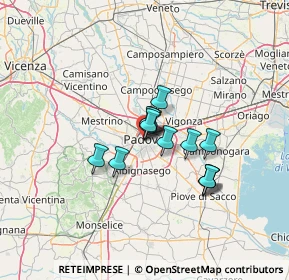 Mappa Via Rialto, 35122 Padova PD, Italia (8.59615)