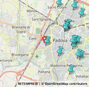 Mappa Via Hermada, 35141 Padova PD, Italia (2.58563)