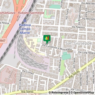 Mappa Via Curtatone e Montanara, 12, 35100 Padova, Padova (Veneto)