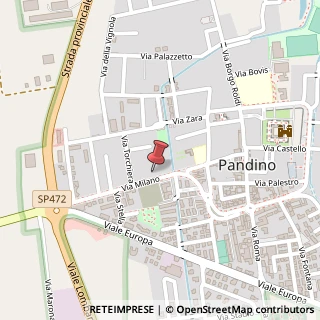 Mappa Via Milano, 56/A, 26025 Pandino, Cremona (Lombardia)