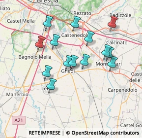 Mappa Via Italo Svevo, 25016 Ghedi BS, Italia (6.51429)