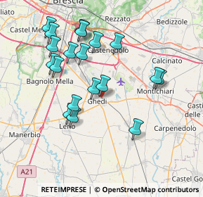 Mappa Via Italo Svevo, 25016 Ghedi BS, Italia (7.45421)