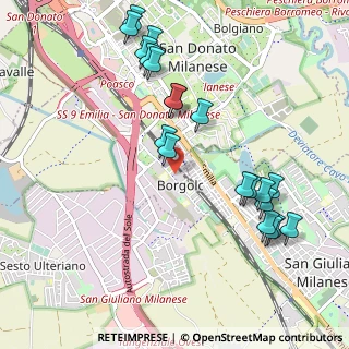 Mappa Via G. Di Vittorio, 20097 San Donato Milanese MI, Italia (1.1155)