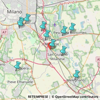 Mappa Via G. Di Vittorio, 20097 San Donato Milanese MI, Italia (4.41091)