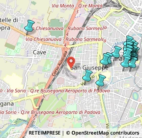 Mappa Via Divisione Folgore, 35141 Padova PD, Italia (1.3945)