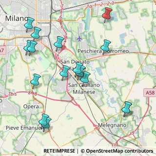Mappa Via Carlo Cattaneo, 20098 San Giuliano Milanese MI, Italia (4.74875)