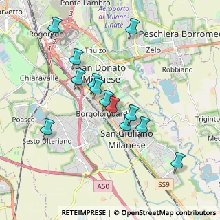 Mappa Via Carlo Cattaneo, 20098 San Giuliano Milanese MI, Italia (1.73077)
