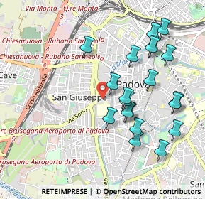 Mappa Via Euganea, 35139 Padova PD, Italia (0.9915)
