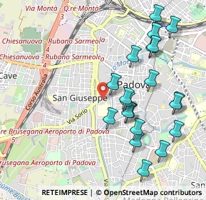 Mappa Via Euganea, 35139 Padova PD, Italia (1.0575)