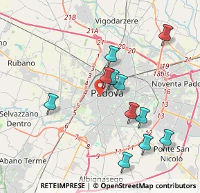 Mappa Via Euganea, 35139 Padova PD, Italia (3.72091)