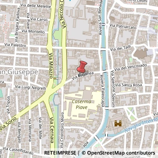 Mappa Via Euganea, 19, 35141 Padova, Padova (Veneto)