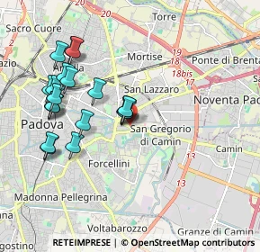 Mappa Via Domenico Turazza, 35129 Padova PD, Italia (1.923)