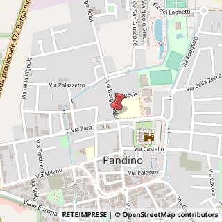 Mappa Via Borgo Roldi, 3, 26025 Pandino, Cremona (Lombardia)