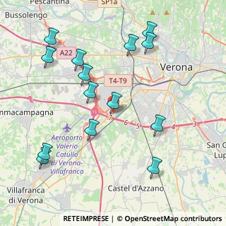 Mappa Via Mantovana, 37137 Madonna di Dossobuono VR, Italia (4.57571)