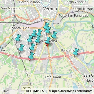 Mappa Via Tarnova, 37135 Verona VR, Italia (1.56538)