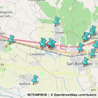 Mappa Strada Regionale Padana Superiore, 37038 Soave VR, Italia (2.54867)