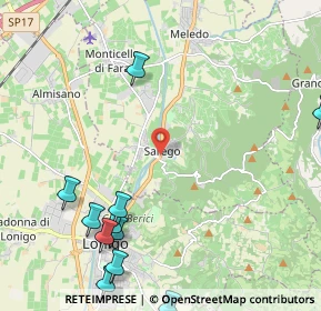 Mappa Via Dell'Artigianato, 36045 Lonigo VI, Italia (3.08417)