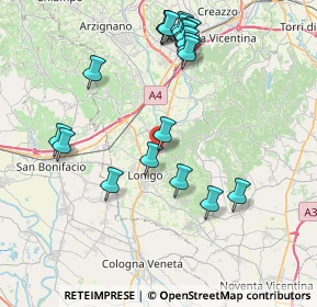 Mappa Piazza Umberto I, 36040 Sarego VI, Italia (8.525)