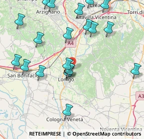 Mappa Via Dell'Artigianato, 36045 Lonigo VI, Italia (9.2935)