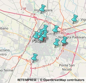 Mappa 35121 Padova PD, Italia (2.68333)