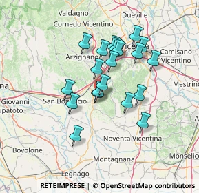 Mappa Via del Sole, 36040 Sarego VI, Italia (11.3175)