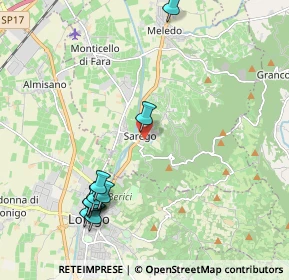 Mappa Via del Sole, 36040 Sarego VI, Italia (2.59727)