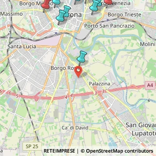 Mappa Via Quattro Venti, 37134 Verona VR, Italia (3.6625)