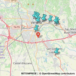 Mappa Via Quattro Venti, 37134 Verona VR, Italia (4.02909)