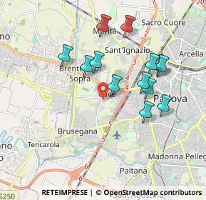 Mappa Via Antonio Stoppani, 35136 Padova PD, Italia (1.74077)