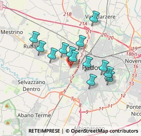 Mappa Via Antonio Stoppani, 35136 Padova PD, Italia (2.89077)