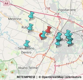 Mappa Via Marconi, 35030 Caselle PD, Italia (3.39167)