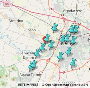 Mappa Via Marconi, 35030 Caselle PD, Italia (3.59933)