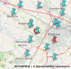 Mappa Via Marconi, 35030 Caselle PD, Italia (4.692)