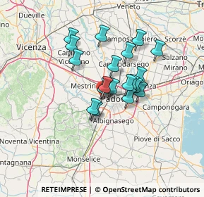 Mappa Via Marconi, 35030 Caselle PD, Italia (9.96684)