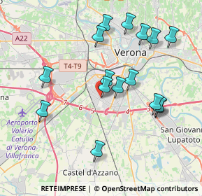 Mappa Str. La Rizza, 37136 Verona VR, Italia (3.855)