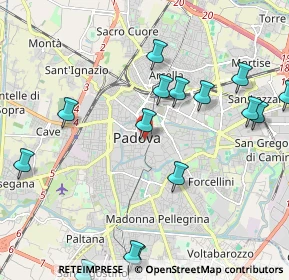 Mappa Piazza Erbe, 35122 Padova PD, Italia (2.78722)