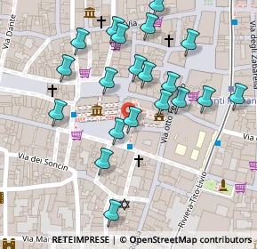 Mappa Piazza Erbe, 35122 Padova PD, Italia (0.122)