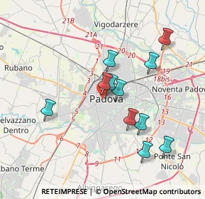 Mappa Via dei Tadi, 35139 Padova PD, Italia (3.37636)