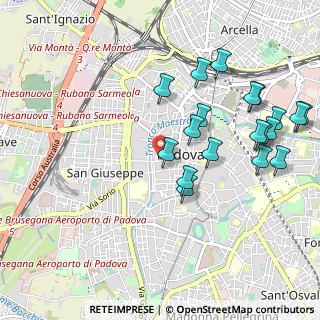 Mappa Via dei Tadi, 35139 Padova PD, Italia (1.09737)