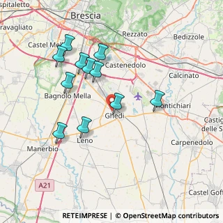 Mappa Via Ciro Menotti, 25016 Ghedi BS, Italia (7.24091)