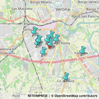 Mappa Via Ciro Ferrari, 37135 Verona VR, Italia (1.28909)