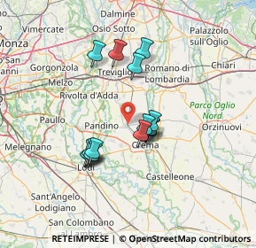 Mappa Via Tre Venezie, 26010 Casaletto Vaprio CR, Italia (11.29143)