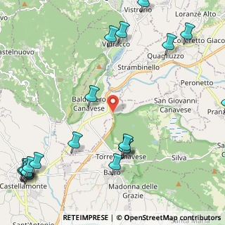 Mappa Via San Giovanni, 10080 Baldissero Canavese TO, Italia (3.253)