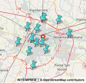 Mappa Vicolo Ognissanti, 35131 Padova PD, Italia (3.28385)