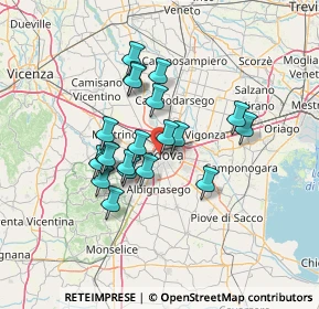 Mappa Padova, 35139 Padova PD, Italia (10.962)