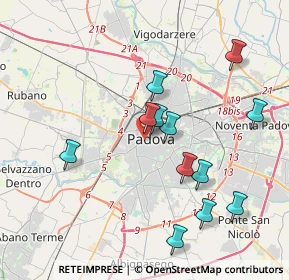Mappa Padova, 35139 Padova PD, Italia (3.81083)
