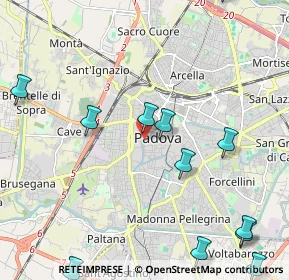 Mappa Padova, 35139 Padova PD, Italia (2.8575)