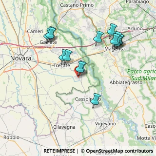 Mappa Via Cascina Rosa, 28065 Cerano NO, Italia (7.876)