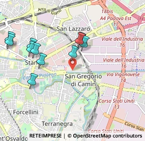 Mappa Lungargine San Lazzaro, 35129 Padova PD, Italia (1.03364)