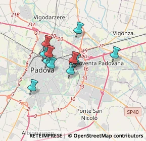 Mappa Lungargine San Lazzaro, 35129 Padova PD, Italia (2.73909)